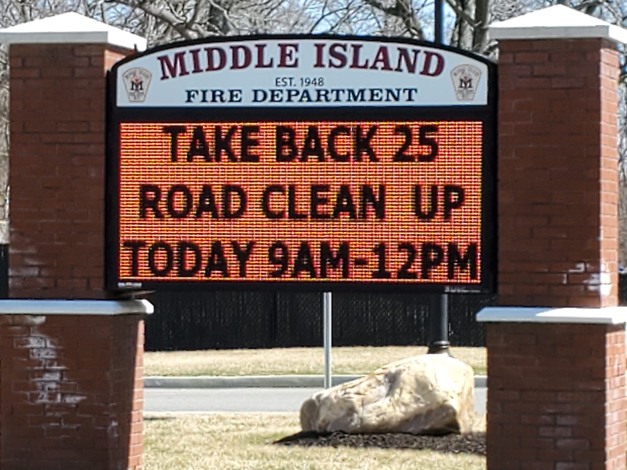 MIFD Cleanup sign